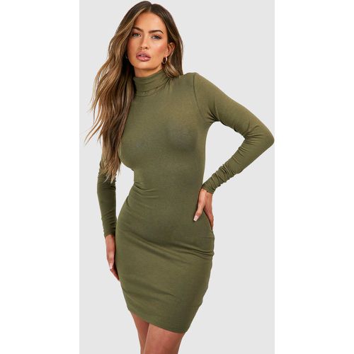 Vestido Mini Premium Súper Suave Ajustado Con Cuello Vuelto - boohoo - Modalova