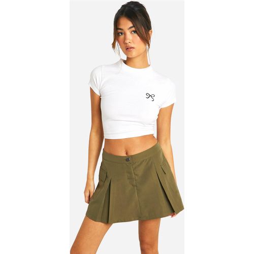 Falda Pantalón Cargo Plisada - boohoo - Modalova