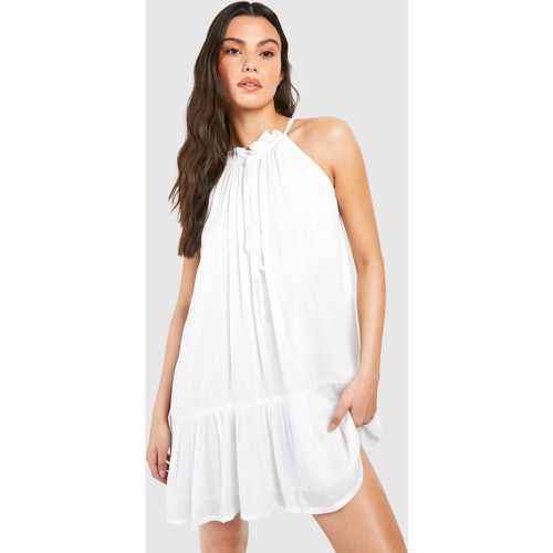 Vestido Mini Holgado De Estopilla - boohoo - Modalova