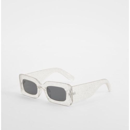Gafas De Sol Transparentes Con Montura De Purpurina - boohoo - Modalova