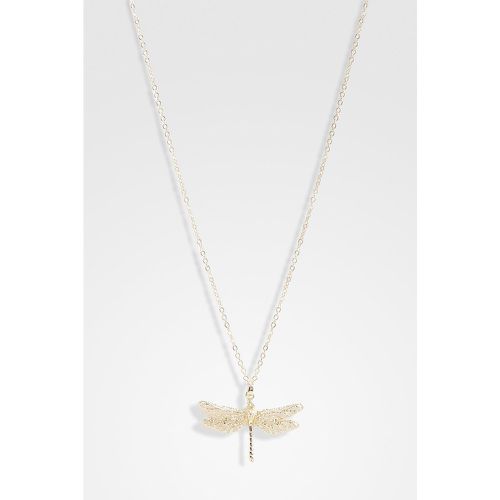 Gold Dragonfly Necklace, Metallics - boohoo - Modalova
