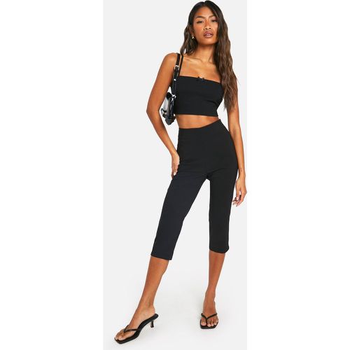 Ribbon Bow Bengaline Capri Pants - boohoo - Modalova