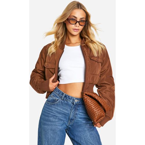 Chaqueta Bomber Con Bolsillos - boohoo - Modalova