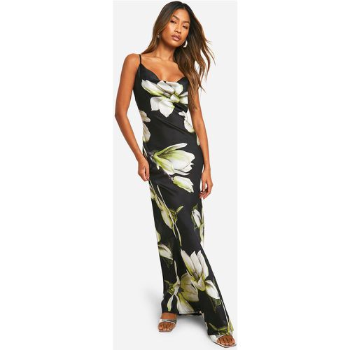 Floral Strappy Cowl Neck Maxi Dress - boohoo - Modalova