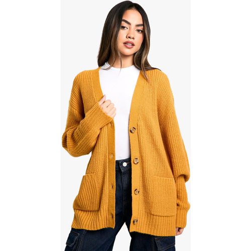 Cárdigan Boyfriend Oversize Holgado De Punto Suave - boohoo - Modalova