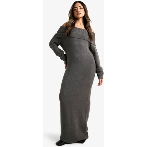 Vestido Jersey Maxi Oversize Premium Con Escote Bardot - boohoo - Modalova