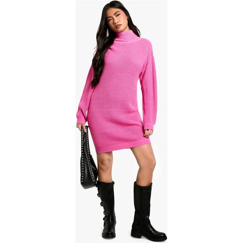 Vestido Jersey Básico De Cuello Vuelto - boohoo - Modalova