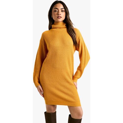 Vestido Jersey Básico De Cuello Vuelto - boohoo - Modalova