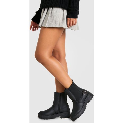 Botas Gruesas Tobilleras Con Hebilla - boohoo - Modalova