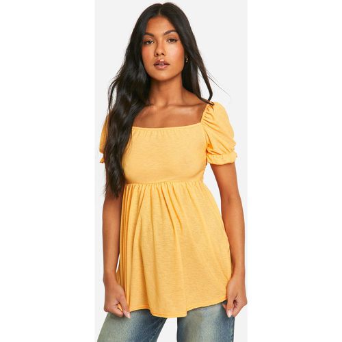 Maternity Jersey Milkmaid Frill Hem Smock Top - boohoo - Modalova