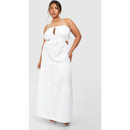 Vestito maxi Plus Size con balze - boohoo - Modalova