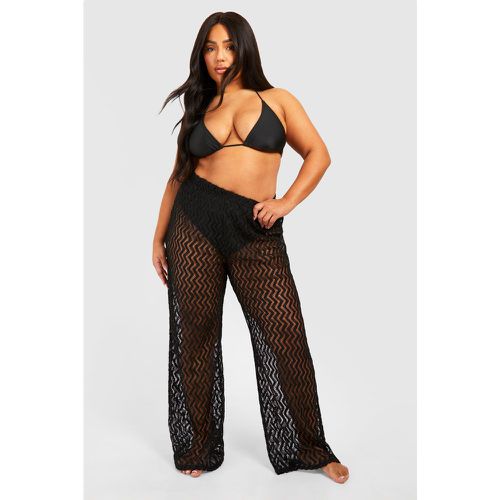 Pantaloni da mare Plus Size in maglia in jersey - boohoo - Modalova