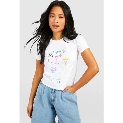 Camiseta Petite Summer Cóctel Baby - boohoo - Modalova