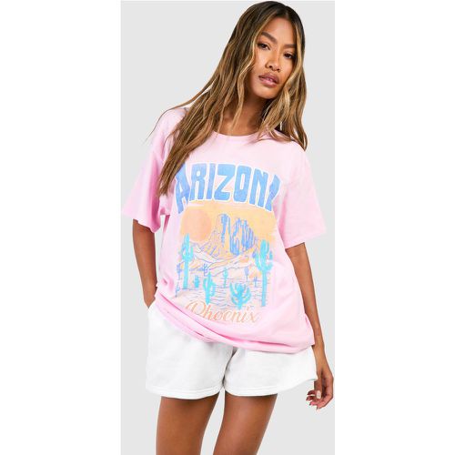 T-shirt oversize Arizona, Pink - boohoo - Modalova