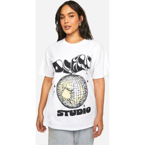 T-shirt Plus Size con scritta Disco Ball - boohoo - Modalova