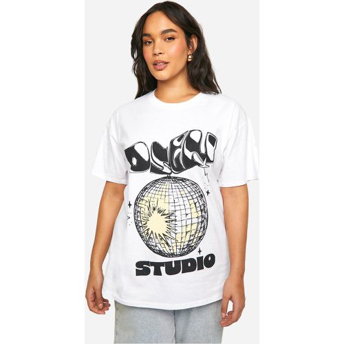 T-shirt Plus Size con scritta Disco Ball - boohoo - Modalova