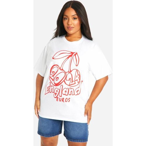 Camiseta Plus Oversize Con Estampado De Cerezas - boohoo - Modalova