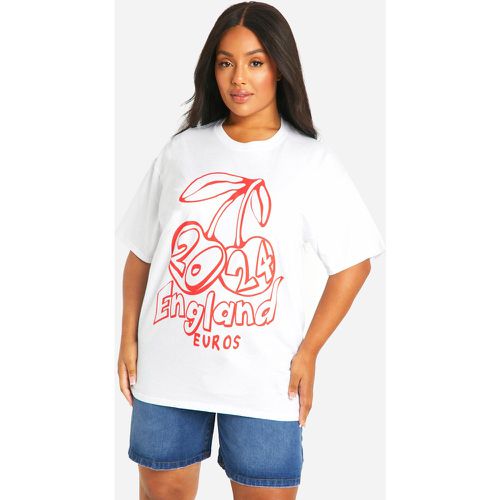 Plus Euro Cherry Oversized T-Shirt - boohoo - Modalova