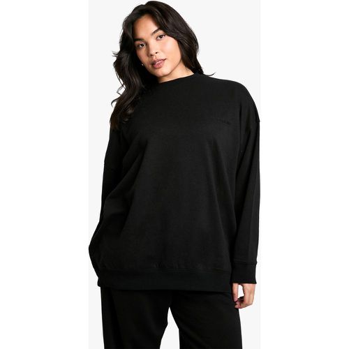 Felpa Plus Size oversize con ricamo Dsgn Studio - boohoo - Modalova