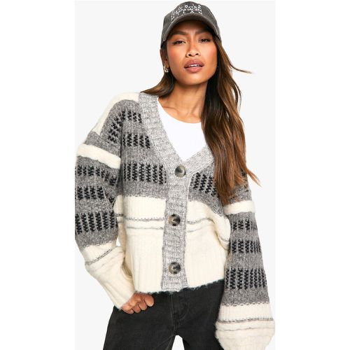 Cardigan Premium in maglia spessa - boohoo - Modalova