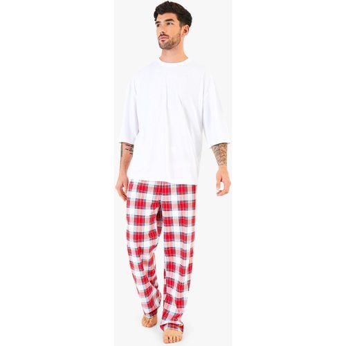 Pijama Familiar De Cuadros Para Hombre - boohoo - Modalova