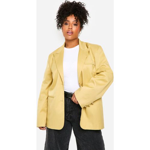 Blazer Plus Size a monopetto oversize - boohoo - Modalova