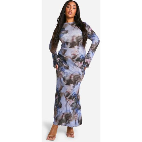 Vestido Plus Maxi Con Estampado Abstracto - boohoo - Modalova