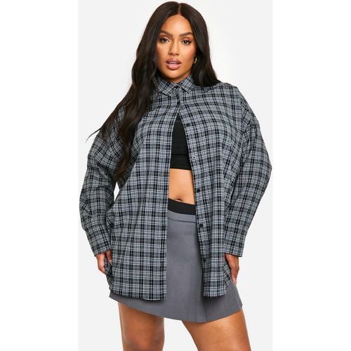 Camicia Plus Size oversize a quadri misti - boohoo - Modalova