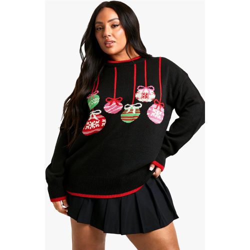 Jersey Plus Navideño Con Adornos - boohoo - Modalova