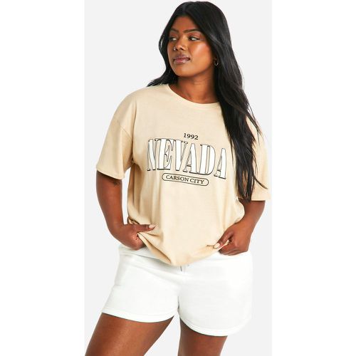 Camiseta Plus Oversize Con Estampado Nevada - boohoo - Modalova