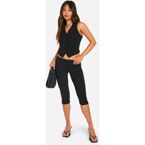 Gilet in super Stretch & pantaloni Capri - boohoo - Modalova