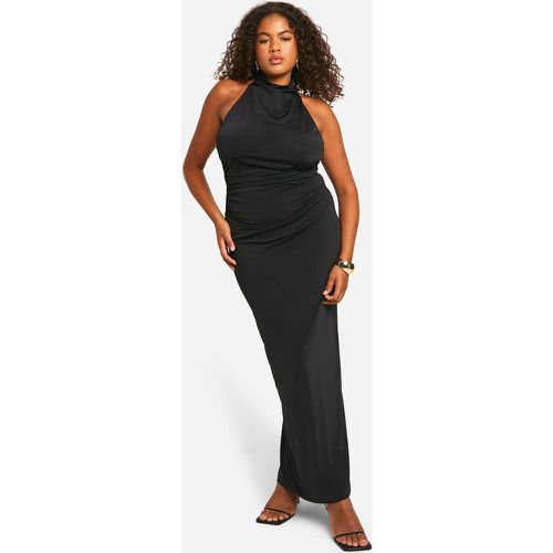 Vestito maxi Plus Size seducente su due livelli con dettagli attorcigliati sul retro - boohoo - Modalova