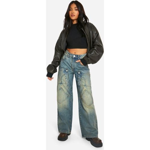 Jeans Petite destrutturati stile Carpentar - boohoo - Modalova