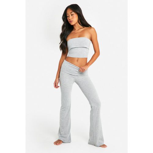 Pantalón Para Estar En Casa Súper Suave Con Cintura Plegada - boohoo - Modalova