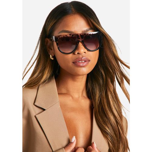 Oversized Frame Sunglasses, Negro - boohoo - Modalova