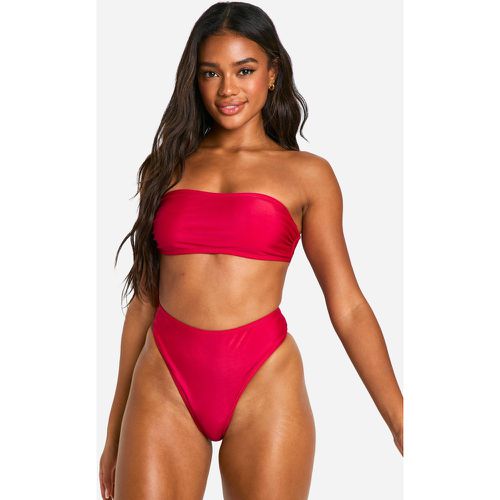 Slip bikini Mix & Match a vita alta - boohoo - Modalova