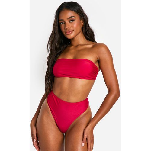 Top bikini a fascia Mix & Match - boohoo - Modalova