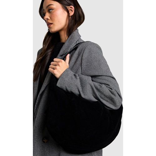 Bolso De Hombro Holgado De Ante Sintético - boohoo - Modalova