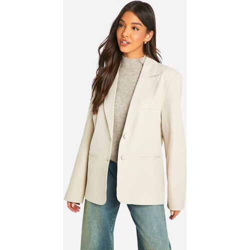 Blazer sartoriale a monopetto rilassato - boohoo - Modalova