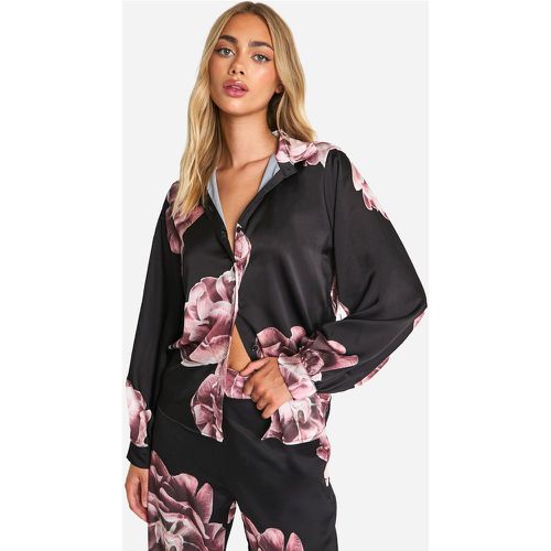 Camicia rilassata a fiori grandi - boohoo - Modalova