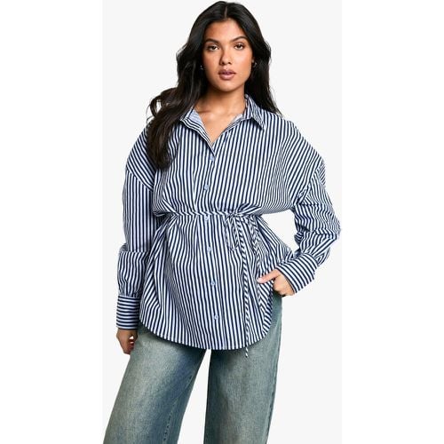 Camisa Premamá Oversize De Rayas - boohoo - Modalova