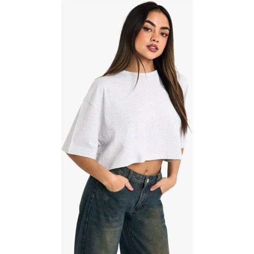 T-shirt Basic squadrata con crop top - boohoo - Modalova