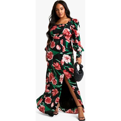 Vestido Plus Maxi De Flores Estilo Corsé Estilo Mesonera - boohoo - Modalova