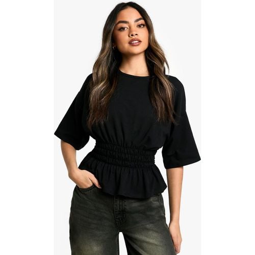 T-shirt oversize raccolta in vita - boohoo - Modalova