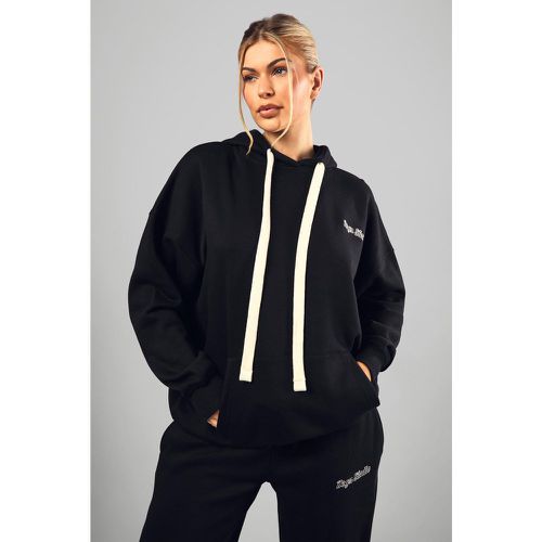 Sudadera Oversize Con Capucha, Cordón Elástico Y Bordado Dsgn Studio - boohoo - Modalova