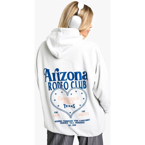 Sudadera Oversize Con Capucha Y Estampado De Arizona Rodeo Club - boohoo - Modalova