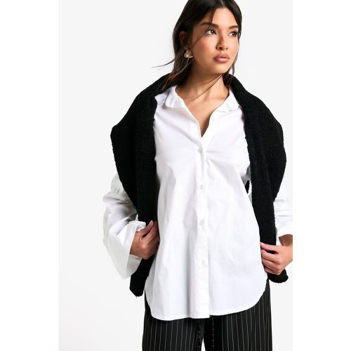 CAMICIA OVERSIZE CON FONDO A TAVOLA - boohoo - Modalova