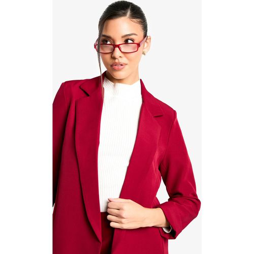 Blazer Basic rilassato con risvolti sui polsini - boohoo - Modalova