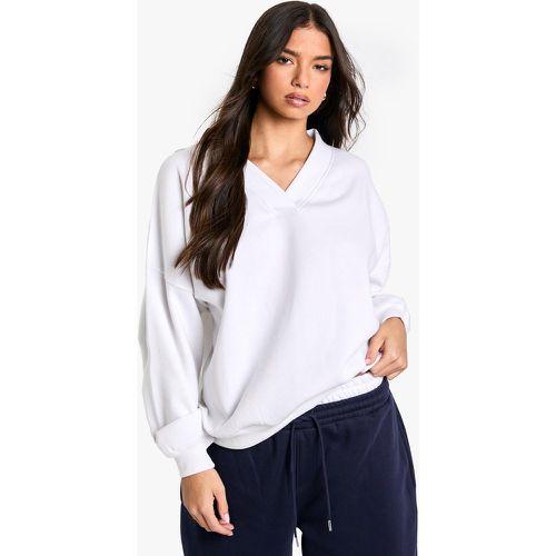 Sudadera Oversize Con Escote De Pico - boohoo - Modalova