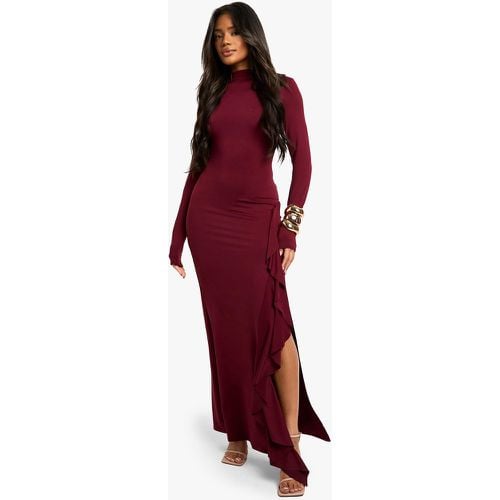 Vestito maxi asimmetrico a maniche lunghe - boohoo - Modalova